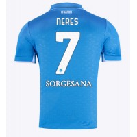 Fotbalové Dres SSC Napoli David Neres #7 Domácí 2024-25 Krátký Rukáv